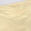 Pantaloni scurți mini cu volane în marl de culoare lămâie Pantaloni scurți mini cu volane în marl de culoare lămâie
