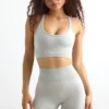 Pantaloni scurți mini Define Luxe cu talie înaltă, în culoarea gri
