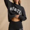 Pantaloni scurți mini din tricot cu talie medie, maro melanj Pantaloni scurți mini din tricot cu talie medie, maro melanj