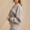 Pantaloni scurți mini din tricot cu talie medie, în nuanța Ice Marl Pantaloni scurți mini din tricot cu talie medie, în nuanța Ice Marl