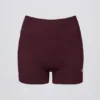 Pantaloni scurți mini fără cusături Super Sculpt în culoarea burgund Pantaloni scurți mini fără cusături Super Sculpt în culoarea burgund