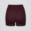 Pantaloni scurți mini fără cusături Super Sculpt în culoarea burgund Pantaloni scurți mini fără cusături Super Sculpt în culoarea burgund