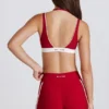 Pantaloni scurți mini Soft Active cu contrast, în roșu închis Pantaloni scurți mini Soft Active cu contrast, în roșu închis