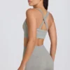 Pantaloni scurți mini Super Sculpt fără cusături, în culoarea gri melanj Pantaloni scurți mini Super Sculpt fără cusături, în culoarea gri melanj