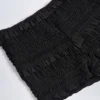 Pantaloni scurți Orla cu volane și talie medie, negri Pantaloni scurți Orla cu volane și talie medie, negri