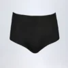 Pantaloni scurți Sabrine din jersey elastic, cu talie joasă, negri
