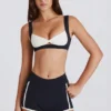 Pantaloni scurți Soft Active Contrast în negru Pantaloni scurți Soft Active Contrast în negru