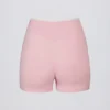 Pantaloni scurți Soft Active cu croi încrucișat și bordură contrastantă, în nuanța Powder Pink Pantaloni scurți Soft Active cu croi încrucișat și bordură contrastantă, în nuanța Powder Pink