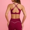 Pantaloni scurți Soft Active în culoarea burgund Pantaloni scurți Soft Active în culoarea burgund