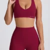 Pantaloni scurți Soft Active în culoarea burgund Pantaloni scurți Soft Active în culoarea burgund