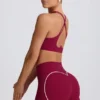 Pantaloni scurți Soft Active în culoarea burgund Pantaloni scurți Soft Active în culoarea burgund