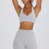 Pantaloni scurți Soft Active în gri melanj Pantaloni scurți Soft Active în gri melanj