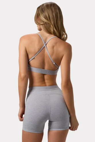 Pantaloni scurți Soft Active în gri melanj Pantaloni scurți Soft Active în gri melanj