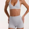 Pantaloni scurți Soft Active în gri melanj Pantaloni scurți Soft Active în gri melanj