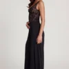 Pantaloni Zafira din jersey moale, cu talie medie și croi larg, în negru Pantaloni Zafira din jersey moale, cu talie medie și croi larg, în negru