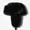 Pălărie de vânător din blană artificială, negru Pălărie de vânător din blană artificială, negru