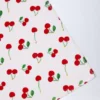 Prosop de plajă cu logo Toalla, cu imprimeu cireșe