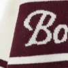Pulover oversized cu guler înalt din tricot, în culoarea burgund Pulover oversized cu guler înalt din tricot, în culoarea burgund