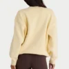 Pulover oversized din tricot cu nervuri, culoare lămâie Pulover oversized din tricot cu nervuri, culoare lămâie