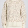 Pulover oversized din tricot jacquard, culoare Ice Pulover oversized din tricot jacquard, culoare Ice