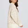 Pulover oversized din tricot jacquard, culoare Ice Pulover oversized din tricot jacquard, culoare Ice