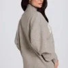 Pulover oversized din tricot moale, de culoare bej Pulover oversized din tricot moale, de culoare bej