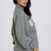 Pulover oversized din tricot moale, gri Pulover oversized din tricot moale, gri