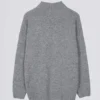 Pulover oversized din tricot moale, gri Pulover oversized din tricot moale, gri