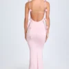 Rochie Aldona din jersey elastic cu aplicații florale, în nuanța Blush Rochie Aldona din jersey elastic cu aplicații florale, în nuanța Blush