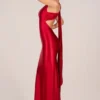 Rochie asimetrică cu decupaj în spate Adelina, în culoarea roșu trandafir Rochie asimetrică cu decupaj în spate Adelina, în culoarea roșu trandafir