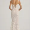 Rochie corset cu decolteu rotund și aplicații decorative Vasanta, albă Rochie corset cu decolteu rotund și aplicații decorative Vasanta, albă