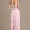Rochie corset cu guler înalt și ornamente Arlette Premium, în roz pal Rochie corset cu guler înalt și ornamente Arlette Premium, în roz pal