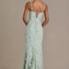 Rochie corset cu ornamente Aurelia în verde salvie Rochie corset cu ornamente Aurelia în verde salvie