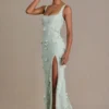 Rochie corset cu ornamente Aurelia în verde salvie Rochie corset cu ornamente Aurelia în verde salvie