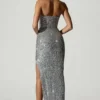 Rochie corset cu ornamente Jasella în argintiu Rochie corset cu ornamente Jasella în argintiu