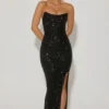 Rochie corset cu ornamente Jasella, negru