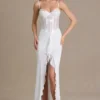 Rochie corset din dantelă cu ornamente Beatrix Premium, albă Rochie corset din dantelă cu ornamente Beatrix Premium, albă