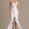 Rochie corset din dantelă cu ornamente Beatrix Premium, albă Rochie corset din dantelă cu ornamente Beatrix Premium, albă