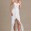 Rochie corset din dantelă cu ornamente Beatrix Premium, albă Rochie corset din dantelă cu ornamente Beatrix Premium, albă