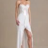 Rochie corset din dantelă cu ornamente Beatrix Premium, albă Rochie corset din dantelă cu ornamente Beatrix Premium, albă