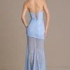 Rochie corset din dantelă decorată Liliane Premium, în albastru cer Rochie corset din dantelă decorată Liliane Premium, în albastru cer