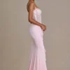 Rochie corset din dantelă împodobită Beatrix Premium, în roz pal Rochie corset din dantelă împodobită Beatrix Premium, în roz pal
