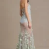 Rochie corset din tul cu ornamente Estella, verde salvie Rochie corset din tul cu ornamente Estella, verde salvie