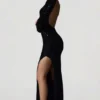 Rochie cu spate decupat și ornamente Leonie, negru Rochie cu spate decupat și ornamente Leonie, negru