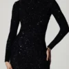 Rochie cu spate decupat și ornamente Leonie, negru Rochie cu spate decupat și ornamente Leonie, negru