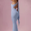Rochie de domnișoară de onoare Annelise din jersey, albastru pudră