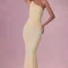 Rochie de domnișoară de onoare Annelise din jersey, în culoarea galben unt Rochie de domnișoară de onoare Annelise din jersey, în culoarea galben unt