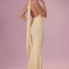 Rochie de domnișoară de onoare Annelise din jersey, în culoarea galben unt Rochie de domnișoară de onoare Annelise din jersey, în culoarea galben unt