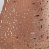 Rochie de seară transparentă cu decolteu rotund și ornamente Antonella, culoare Almond Rochie de seară transparentă cu decolteu rotund și ornamente Antonella, culoare Almond