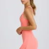 Rochie de tenis Soft Active cu spate decupat, culoare coral